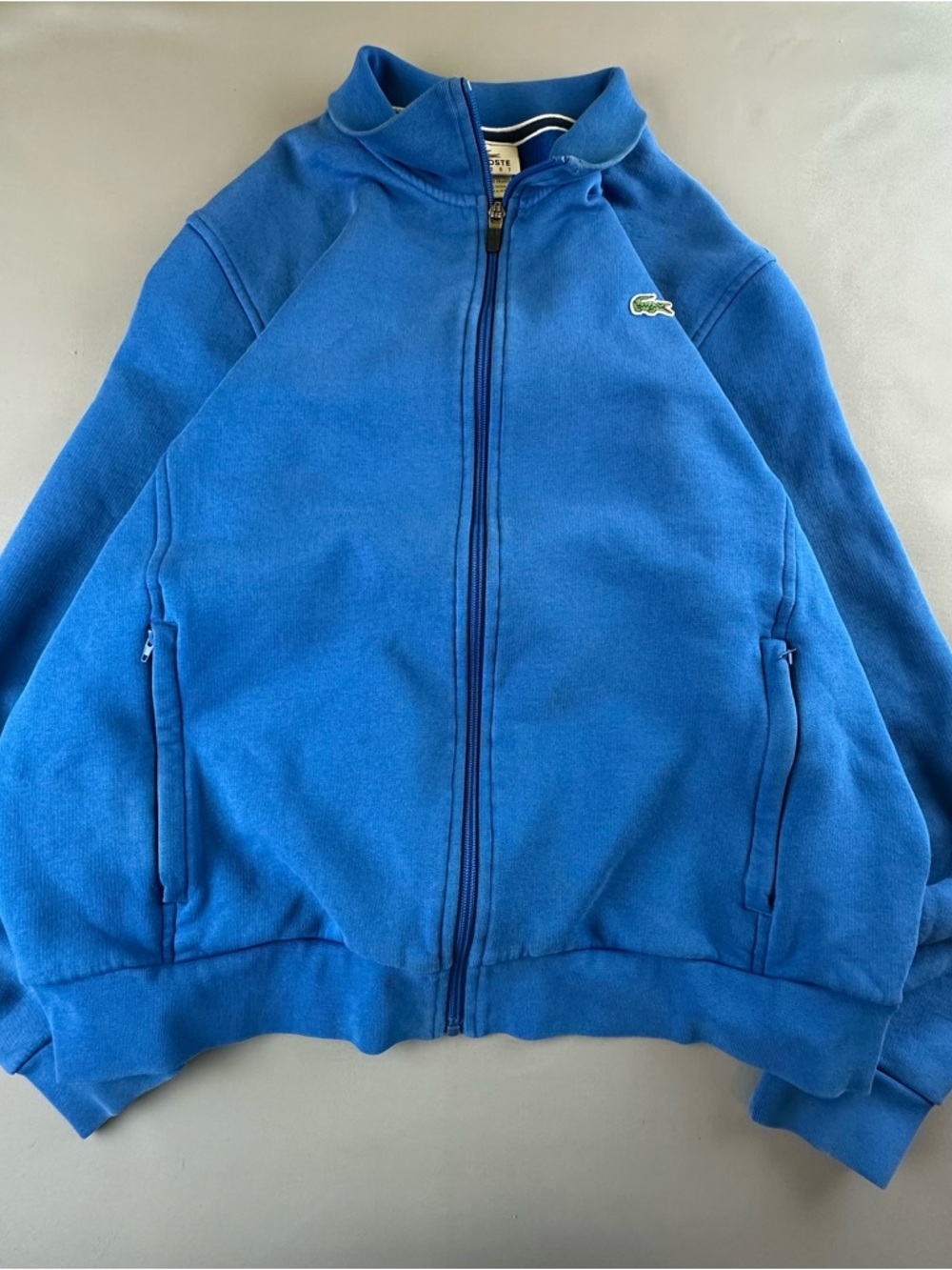 Lacoste Blue Full-Zip Performance Jacket - Picture 1 of 10